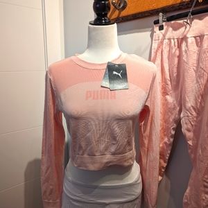 Puma EvoStripe EvoKnit Crop Top. NWT. Size L.